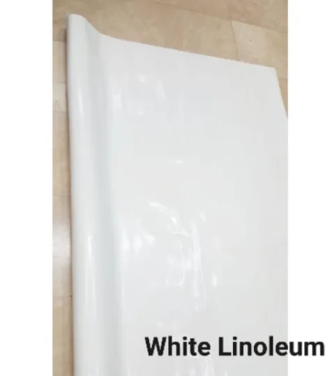 EK VINYL WHITE PLAIN LINOLEUM DESIGN 0.35 (1YARD) | Lazada PH