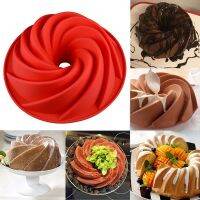 ☒✺ อุปกรณ์แม่พิมพ์ซิลิโคน Big Swirl Shape 3 D สําหรับใช้ทําเค้กเบเกอรี่