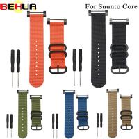 Suunto Core สายไนลอนพร้อมอะแดปเตอร์ Lugs เครื่องมือ24มม. สายรัดข้อมืออัจฉริยะสำหรับผู้ชายสายรัดนาฬิกาข้อมือ Weman