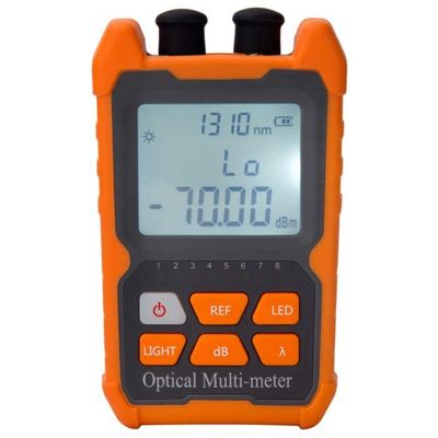 Fiber Optic Cable Tester Portable Optical Power Meter FC/SC/ST Universal Interface Fiber Tester Built-In 1Mw Visual Fault Locator (OPM&amp;VFL)