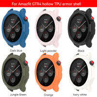 Smart Watch Case บางเฉียบฝาครอบป้องกันกันชนเปลือกกลวงที่มีขนาดเข้ากันได้สำหรับ Huami Amazfit Gtr4