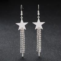 Simple Earrings Five-star Pendant Earrings Unique Earrings Long Star Earrings Sexy Earrings Fashion Earrings