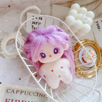 10cm No Bone Cute Doll Purple Hair Purle Eyes Mini Doll Girls Gaeul Wonyoung LIZ Yujin Rose Lisa Idol Dolls Fans Gift