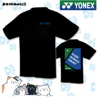 Yonex เสื้อผ้าแบดมินตันใหม่2023ฤดูร้อนชุดบาสเก็ตบอลกีฬาการออกกำลังกายกลางแจ้งผู้ชายและผู้หญิงระบายอากาศได้ดีแห้งเร็วซึมซับเหงื่อฤดูร้อน