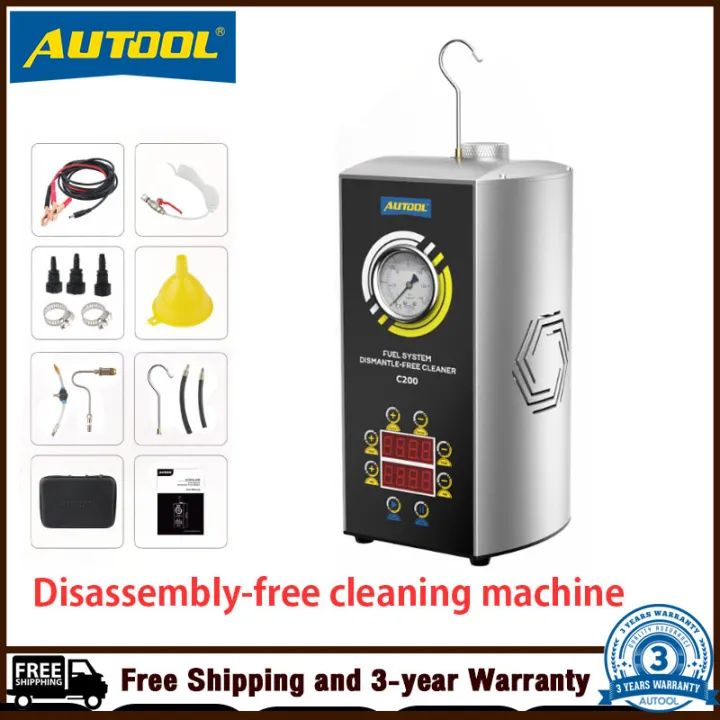 AUTOOL C200 Fuel Injector Cleaner Dismantle Free Fuel Injector System