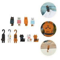 10pcs Small Picture Clips Craft Pegs Clips Cat Clothespin Clips Decorative Clothespins