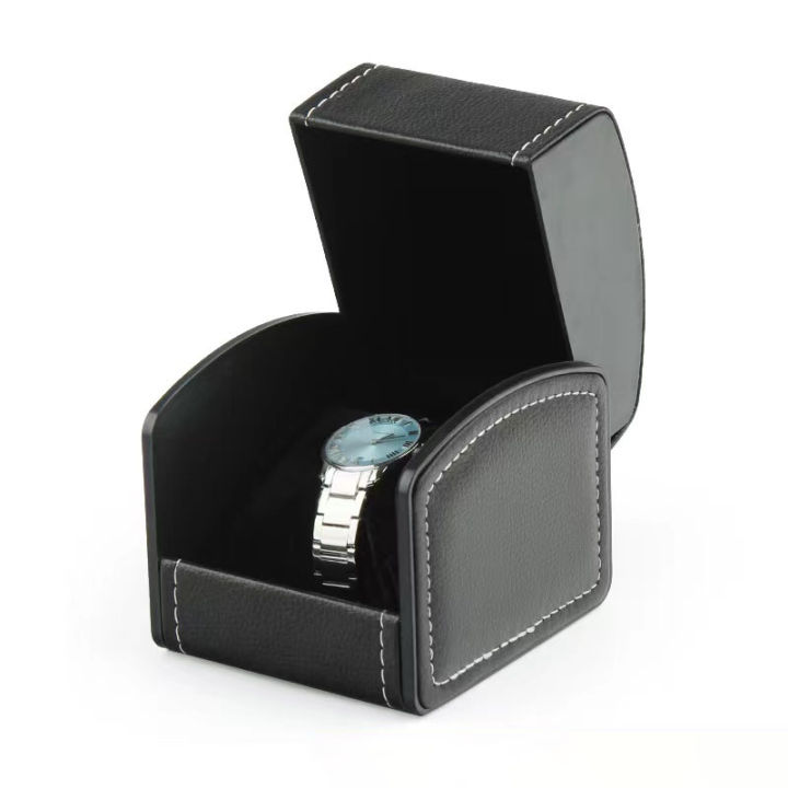 พร้อมส่ง-กล่องนาฬิกา-pu-กล่องใส่นาฬิกา-กล่องเก็บนาฬิกาข้อมือ-กล่องใส่นาฬิกา-1-เรือน-กล่องใส่เครื่องประดับ-watch-box-กล่องของขวัญ