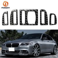 ❍ 5 Pcs Car Carbon Fiber Center Air Conditioning Outlet Cover Trims Interior Mouldings for BMW F10 5 Series 2011-2017 Accessories