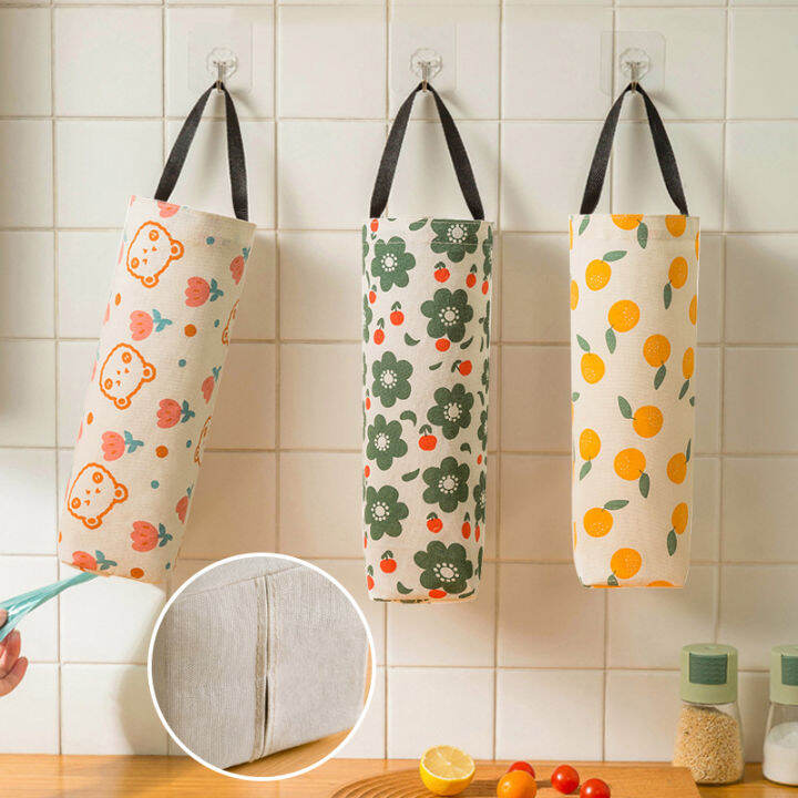 Loozykit Grocery Bag Holder Wall Mount Plastic Bag Holder Dispenser