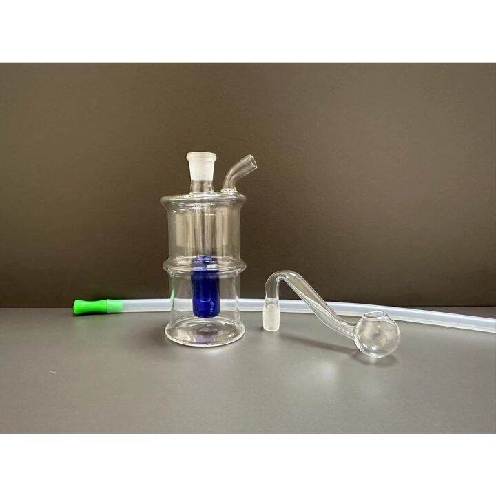 Glass Water Bottle Multicolor Small Jar Stained glass tube pipes water