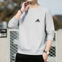 Adidas Adidas sweatshirt for men genuine spring and autumn pure cotton sports casual round neck single wear long-sleeved T-shirt for men