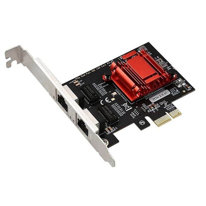 Dual Port PCIe Gigabit Network Card 1000M PCI Express Ethernet Adapter for  Windows/Windows Server/Linux/Freebsd /DOS 