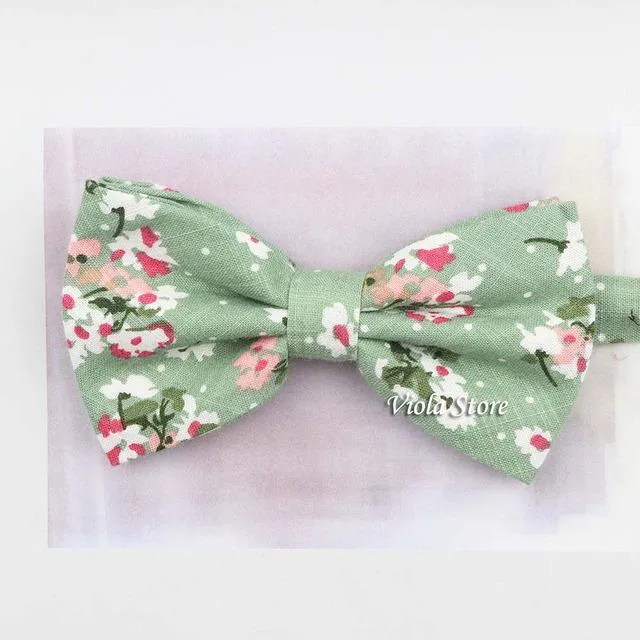 vintage-floral-printed-parent-child-bowtie-sets-100-cotton-kids-pet-men-butterfly-party-dinner-wedding-bow-tie-gift-accessory