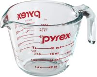 Pyrex ถ้วยตวงแก้ว แก้วตวง ขีดสีแดง แก้วทนความร้อน ถ้วยตวง