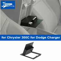 JIDIXIAN ที่เท้าแขนรถกล่องกล่องเก็บออแกไนเซอร์คอนเทนเนอร์สำหรับ Dodge Charger สำหรับ Chrysler 300C 2011 Up จัดเก็บอุปกรณ์เสริม