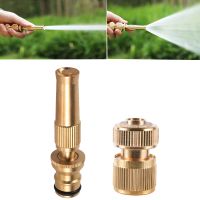 【LZ】℡❈  Pistola de água de alta pressão bocal de pulverizador de bronze conector rápido 1/2 adjustable adjustable pressão ajustável direto spray lavagem carro jardim mangueira aspersão