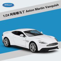 1:24 Aston Martin Vanquish โลหะผสมรถหรู Diecast Pull Back คอลเลกชันโมเดลของเล่น