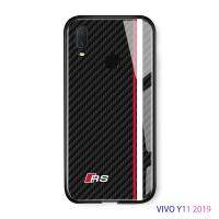 เคสโทรศัพท์สำหรับ Vivo Y11 2019 1906 Y02s Y02 Y02A Y02T Vivoy11 Vivoy02 Vivoy02s Vivoy02a Vivoy02t ปลอกฝาหลังกระจกเทมเปอร์คาร์บอนไฟเบอร์ออกแบบโลโก้รถแข่งของเล่นที่มีชื่อเสียง