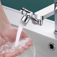 Stainless Steel Universal 1080° Swivel Robotic Arm Swivel Extension Faucet Aerator Kitchen Sink Faucet Extender 2Water Flow Mode