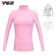 PGM Autumn Winter Womens Shirt Long Sleeve Golf Clothing Keep Warm Outdoor