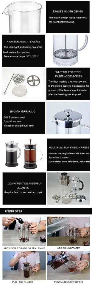 Rasa Branded 350ml French Press