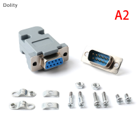 Dolity DB9 RS232 Connector Plastic SHELL welding RS485ตัวเชื่อมต่อบัดกรี9พิน