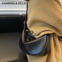 CHARNSI KELIH female underarm bag 2023 new French small leather oblique satchel commuter single shoulder bag