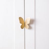 Home Decor Wardrobe Furniture Handles Gold Butterfly Drawer Knob Cabinet Pulls Brass Handle Door Handle