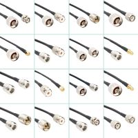 【DT】RG58 Cable N Type To BNC UHF PL259 SO239 TNC Male Female Connector UHF N M BNC TNC Crimp for RG58 50ohm Fast Delivery Brass RF  hot