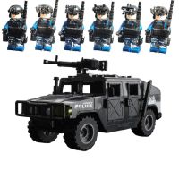 Compatible with Lego building blocks military special forces figures assembled heavy machine gun weapons and equipment special police villain children authentic