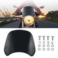 ❍✔☌ Universal Motorcycle Windshield Wind Deflector Windscreen Accessory Black