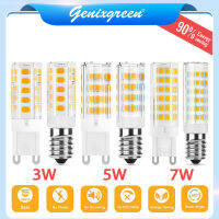 G9หลอดไฟ LED E14 3W 5W SMD2835 220V หลอดไฟไฟขั้วเกลียว360องศาโคมไฟ Led สีขาวนวล/เย็นสีขาวไฟสปอตไลท์ฮาโลเจนหลอดไฟขนาดเล็กประหยัดพลังงานสีขาวอุ่น