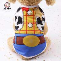 Pet Clothes Teddy Schnauzer (วูดดี้) สัตว์เลี้ยงเสื้อผ้าเย็นแฟชั่นเสื้อยืดเท็ดดี้ฤดูใบไม้ผลิและฤดูร้อนลูกสุนัขลูกแมว