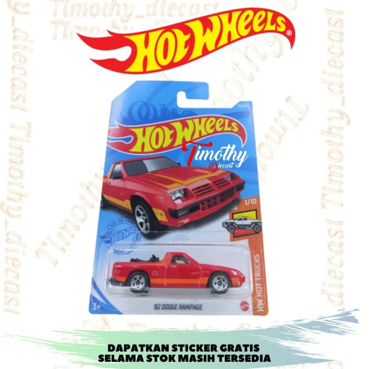 HOT WHEELS 82 DODGE RAMPAGE MERAH 