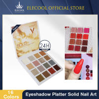 16 Color Nail Art Solid Gel Oil Painting Glue Eye Shadow Tray Solid Long-lasting Pure Color Transparent Solid Gel TSLM1