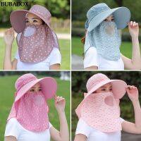 Summer Sun Hat Creative Shawl Picking Tea Hat Face Neck Omnibearing UV Protection Breathable Mesh Sunscreen Hat