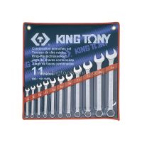 ??Hot Sale คิง โทนี่ : ชุดประแจแหวนข้าง-ปากตาย 11 ตัวชุด (ขนาด : มม.) King Tony : 11 PC. Combination Wrench Set (1211MR) ราคาถูก ชุดประแจล็อค ชุดประแจบล็อค ชุดประแจแหวนข้าง ชุดประแจ6เหลี่ยม