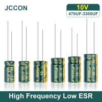 【YD】 100Pcs JCCON Aluminum Electrolytic Capacitor 10V 470UF 680UF 1000UF 1500UF 3300UF Frequency Low Resistance