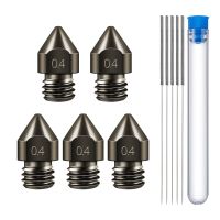 ◕ 5pcs 3D Hardened Steel MK8 Nozzle High Temperature Resistance Upgraded Tungsten All Metal Nozzle for Ender 3 3Pro CR-10