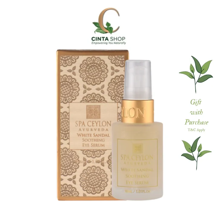 Spa Ceylon Ayurveda WHITE SANDAL Soothing Eye Serum 30ML Lazada