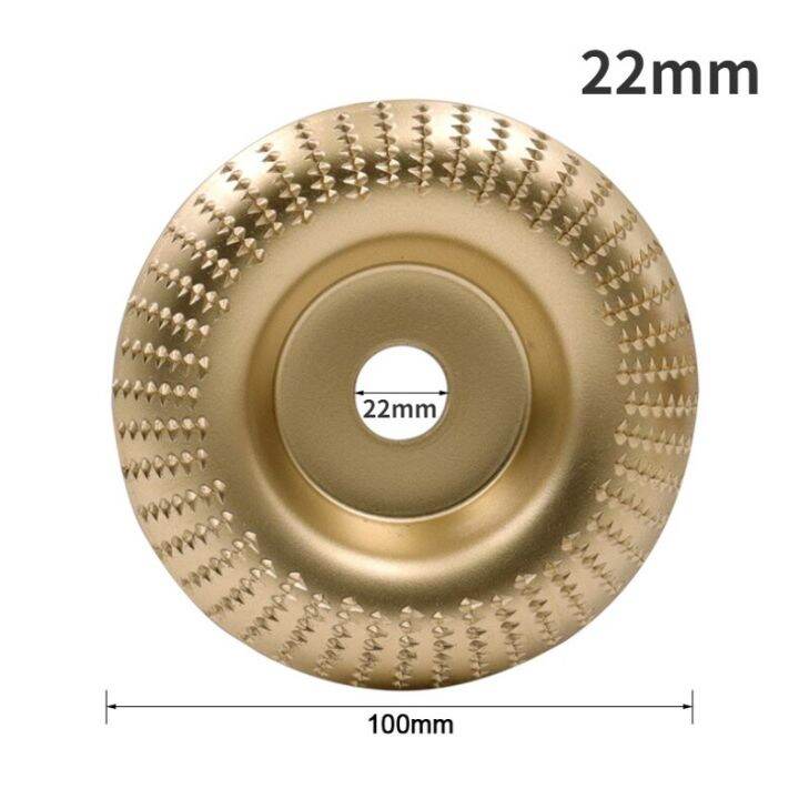 4นิ้วล้อเครื่องบดดิสก์ไม้ล้อหมุนเครื่องขัดไม้เครื่องมือการแกะเซาะแบบหมุนรอบขัดล้อเจียรโค้ง16-22มม
