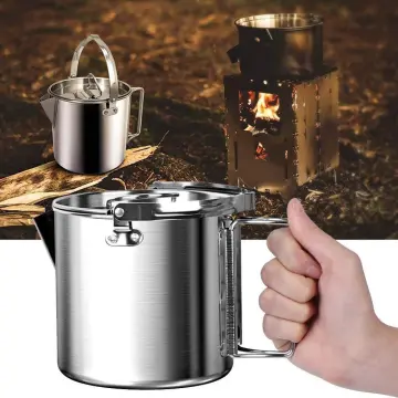 Metal Teapot Metal Water Jug Stove Kettle Daily Use Camping Tea Pot  Aluminum Alloy Water Boiling Pot Boiling Kettle