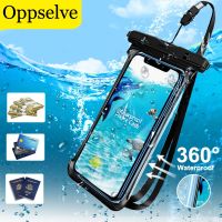 Oppselve IPX8 Casing Tas Tahan Air Tas Ponsel Universal Casing Renang Ambil Foto Di Bawah Air untuk iPhone XS 8 Samsung S9 S8