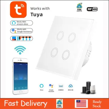 Wifi Smart Wall Touch Light Switch Glass Panel Wireless Remote Control by  Mobile App Anywhere