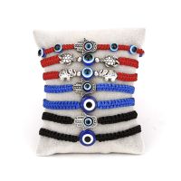 Turkish Blue Evil Eye bracelets For Women Men Hand Elephant Tortoise Charm Red Black Rope String Chain Bangle Men Lucky Jewelry 【hot】yde863