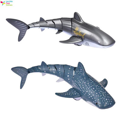 Lt【จัดส่งเร็ว】สระว่ายน้ำสำหรับเด็กของเล่นสั่งการด้วยเสียง Prank ปลาฉลามจำลองเด็ก2.4G ควบคุมระยะไกลได้ปลาฉลามวาฬของเล่น