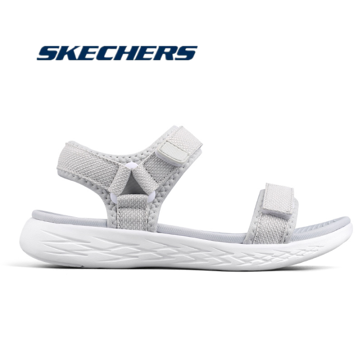 skechers-gorun-สเก็ตเชอร์ส-รองเท้าแตะ-ผู้หญิง-new-gowalk-arch-fit-on-the-go-sandals-shoes-92700-gry