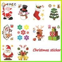 VHGG Year Gift Refrigerator Shop Window Decal Snowman Santa Claus Christmas Sticker Xmas Decoration