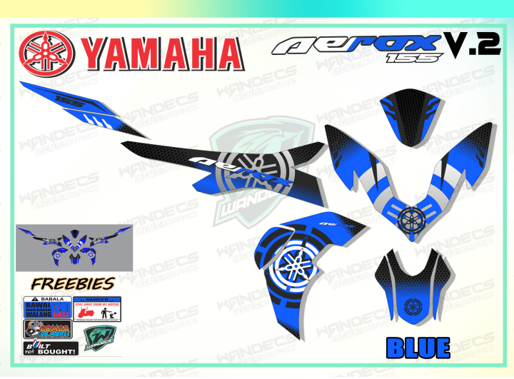 Yamaha Aerox V Decals Fully Laminated Gloss Vinyl High Grade Brand Sticker Wheel Lazada Ph