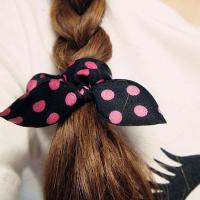 Cute Fabric Rabbit Ears Hair Rope Hair Accessories Color Random U1Z9